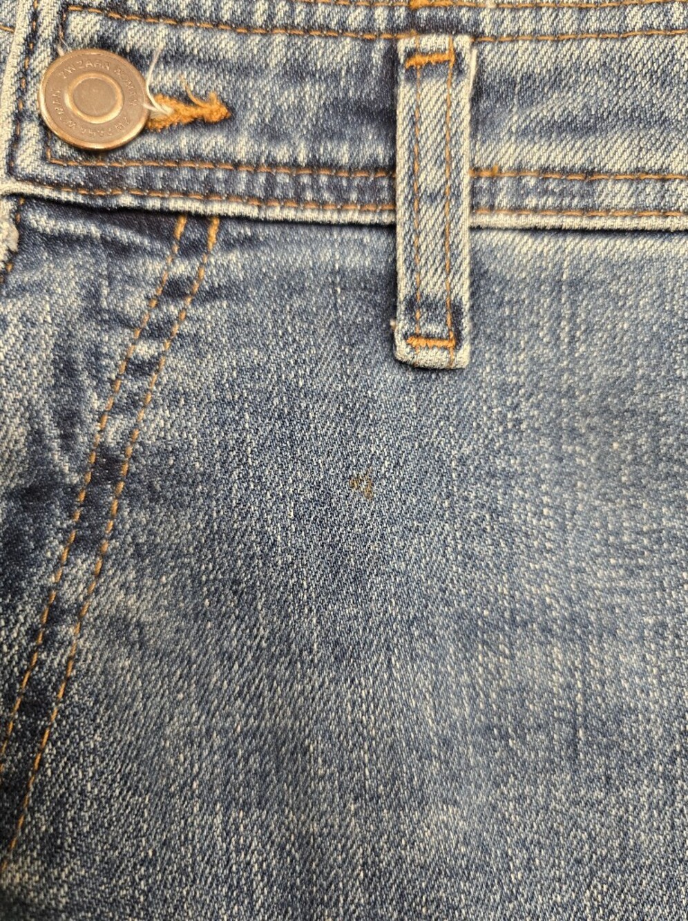 Zara Wide Leg High Rise Blue Jeans 4 - Picture 4 of 7